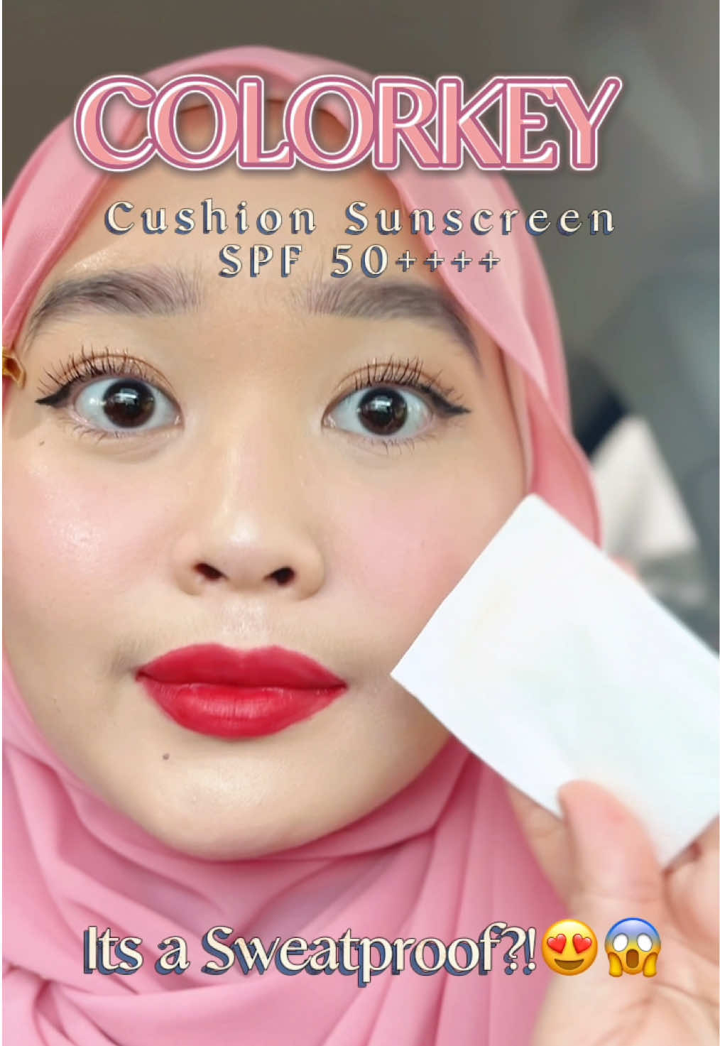 Best cushion + Sunscreen SPF 50++++?!😭🥹🩷 Boleh nangis ya pakai cushion niii sebab dia sangat la stay🙊  @COLORKEY COSMETICS MY  #colorkeymy #COLORKEYsunscreencushion #colorkeycushion  