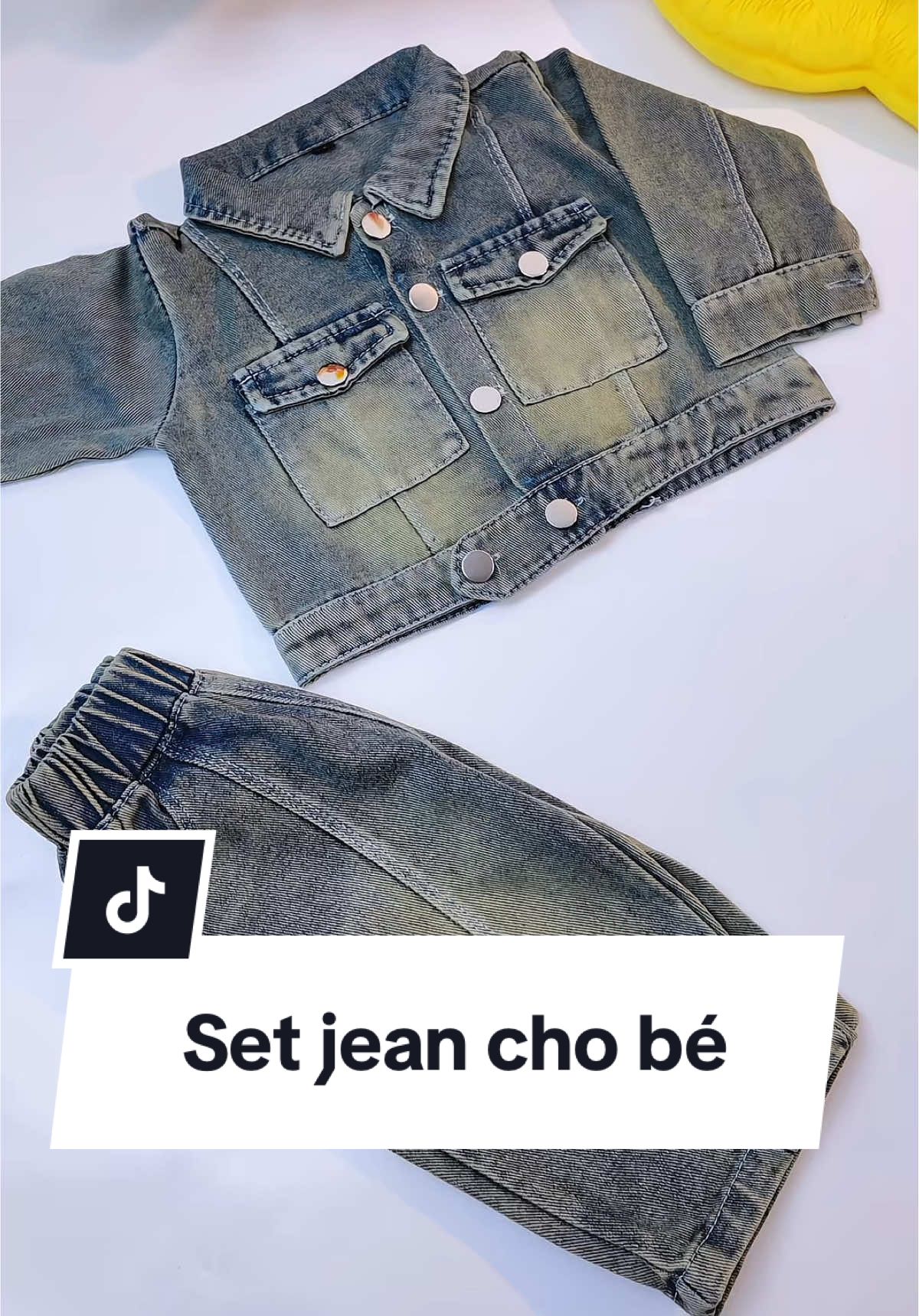Set jean mềm mịn cho bé #teakids #quanaotreem #thoitrangtreem #setjeanchobe 