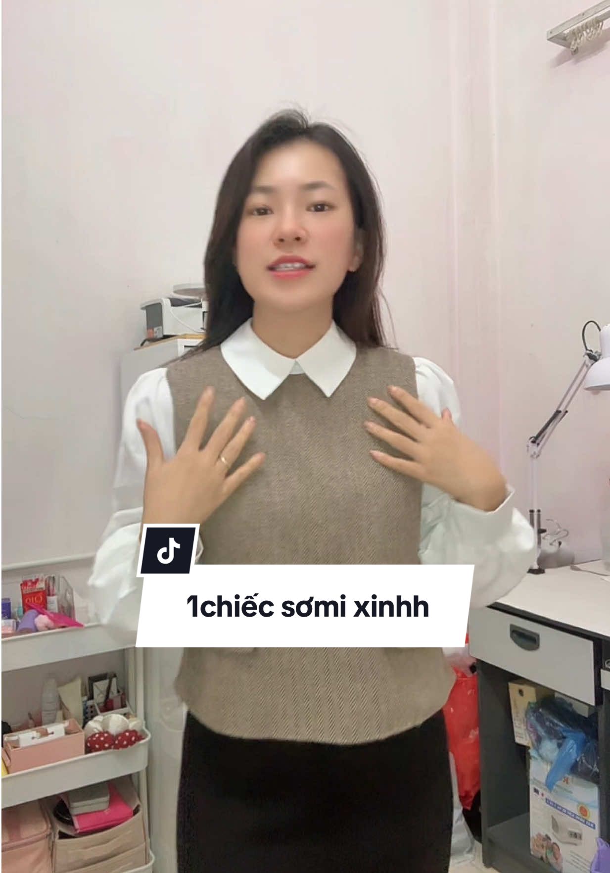 Áo Sơmi mix dạ quá xinh #somi #aosomi #docongso #xuhuong 