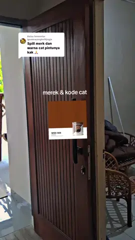 Membalas @igunwayangkulitjogja pakai merek movilex woodstain 2.0 exterior  #catkayu  #catpintu  #renovasirumah  #rumahsubsidi  #rumahminimalis 