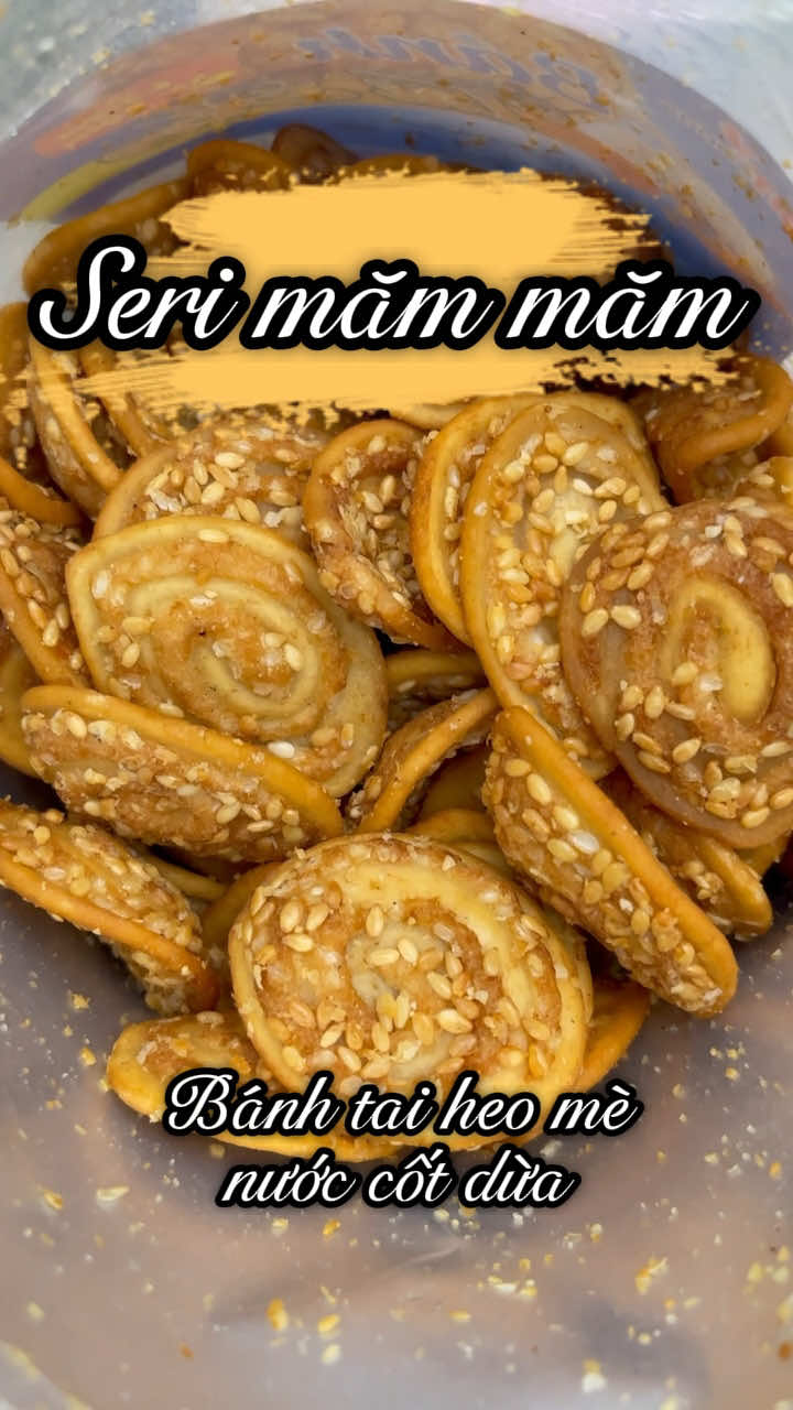 Bánh tai heo mè nước cốt dừa #reviewdoanvat #reviewdoan #anvat #banhtaiheo #banhtaiheonhi #gungkonong 