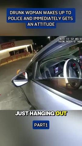 Drunk Woman Wakes Up to Police and Immediately Gets an Attitude #cops #police #bodycamcops #copsoftiktok #policeofficer