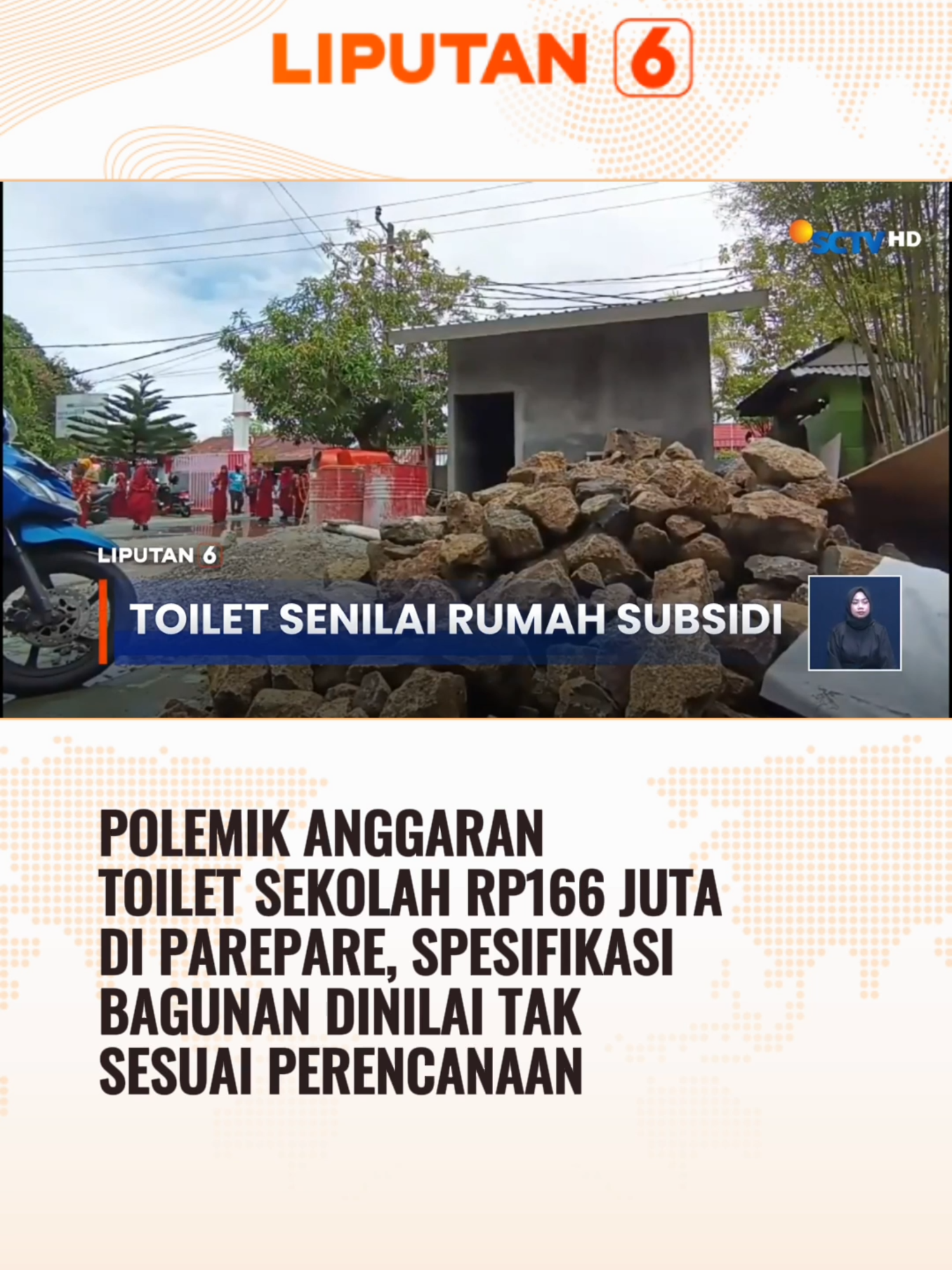 Polemik anggaran toilet sekolah fantastis yang nyaris setara dengan rumah subsidi di Parepare terus bergulir. Pemerintah akan mengkaji ulang anggarannya, bagaimana nasib pembangunannya? #newssctv #liputan6sctv #liputan6 #parepare #pareparesulsel #foryourpages #fypage #beritatiktok #foryourinformation #longervideos #viralvideo #fyp