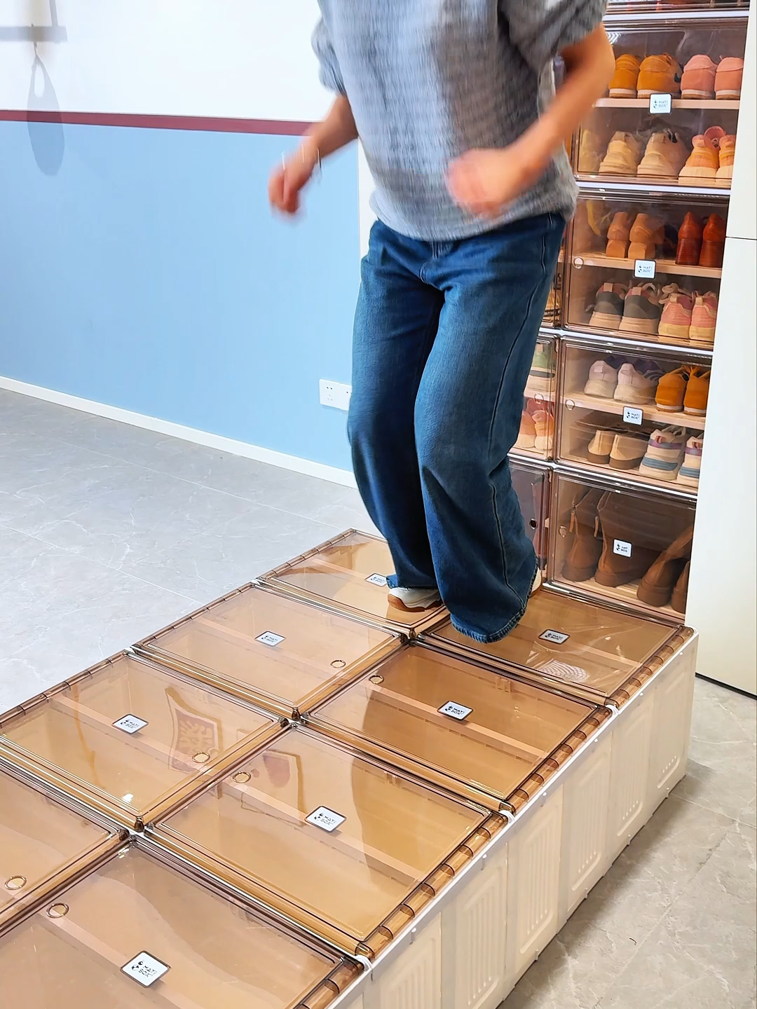 Hộp giày gấp ANTBOX là phép thuật không gian! Công suất lớn như biển và dễ dàng gấp lại, làm cho lưu trữ đơn giản vô song!#ANTBOX#hotsale🔥 #antboxshoebox