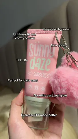 everyday sun protection but make it aesthetic 🎀✨ #fyp #sunscreen #spf #spf50 #sunnydaze 