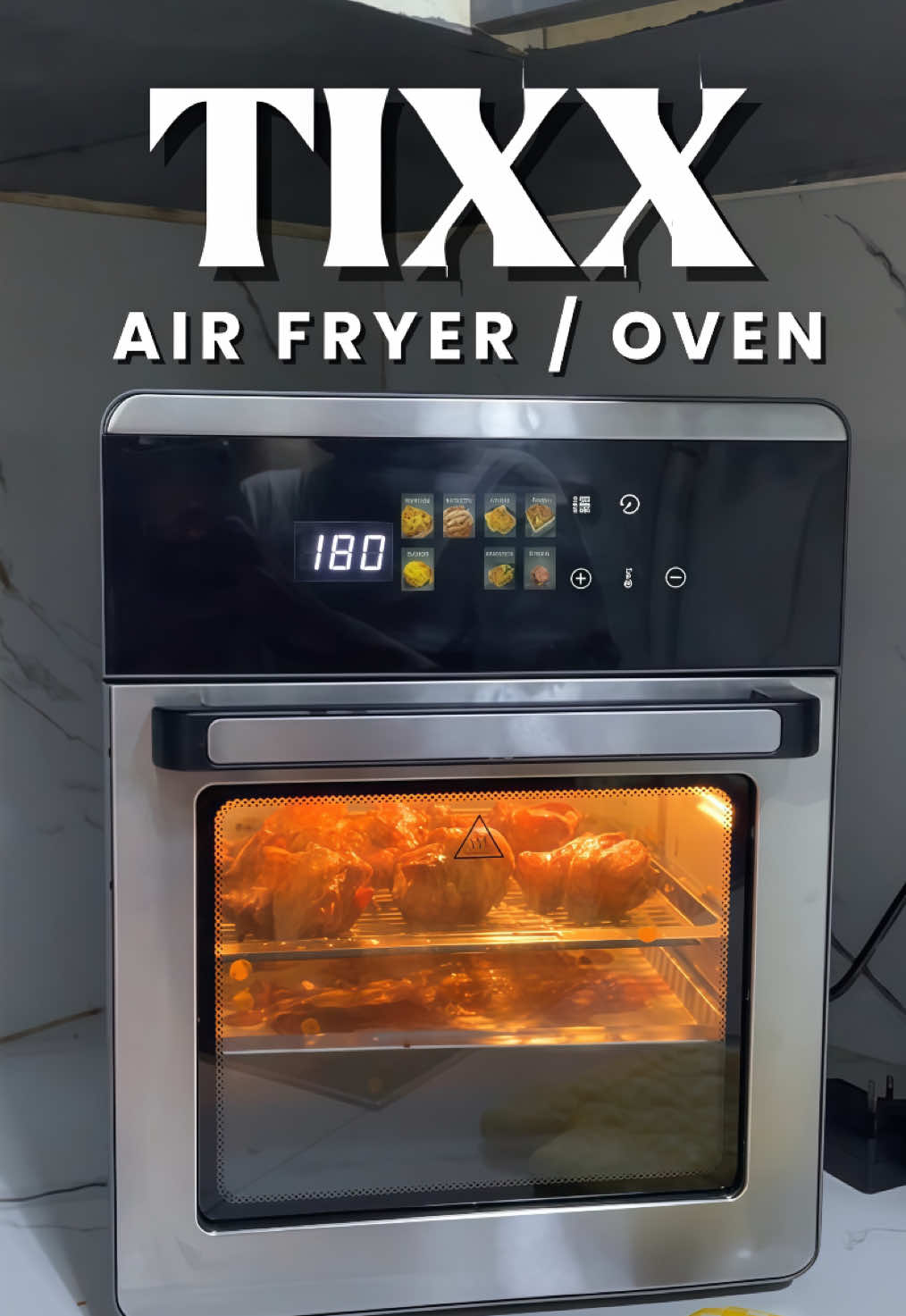 Dual purpose Air fryer with oven #oven #airfryer #tixx #kitchenappliances #kitchenessentials 