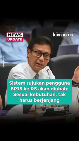 Menkes Budi Gunadi Sadikin mengumumkan sistem rujukan BPJS Kesehatan akan diubah dari yang berjenjang menjadi berbasis kompetensi. Artinya, pasien bisa langsung dirujuk ke rumah sakit sesuai kebutuhan medisnya, tanpa harus lewat beberapa tahapan. Budi menjelaskan, perubahan ini akan menghemat biaya BPJS sekaligus memudahkan pasien. “Dari BPJS lebih murah, dari masyarakat lebih senang enggak usah dirujuk tiga kali, keburu wafat nanti dia,” ujarnya. Dirjen Kesehatan Lanjutan Kemenkes, Azhar Jaya, menambahkan sistem baru ini menyesuaikan dengan tingkat keparahan penyakit. Rujukan bisa langsung ke RS Madya, Utama, atau Paripurna tergantung kebutuhan medis pasien, sehingga proses perawatan lebih cepat dan efisien. 📸: Dok. Antara, YouTube TVR Parlemen. Follow WhatsApp Channel kumparan untuk dapat Informasi terpercaya dikirim langsung ke WhatsApp kamu. Ketik kum.pr/WAchannel di browser kamu sekarang, agar bisa share informasi tanpa ragu.  #newsupdate #update #news #svt #bpjs #rs #rumahsakit #programpemerintah #bpjskesehatan #info #infoterkini #berita #beritaterkini #bicarafaktalewatberita #kumparan 