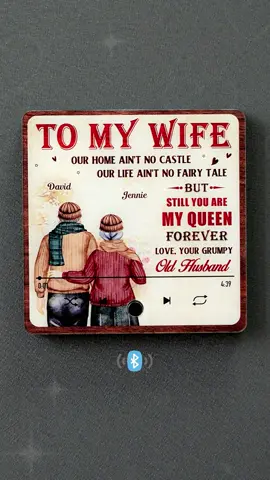 Hanging love and your song in one spot 💖🎵 customize this fridge magnet and make your message sing #CustomGift #MusicMagnet #ToMyWife #recuP06aWZHwIA
