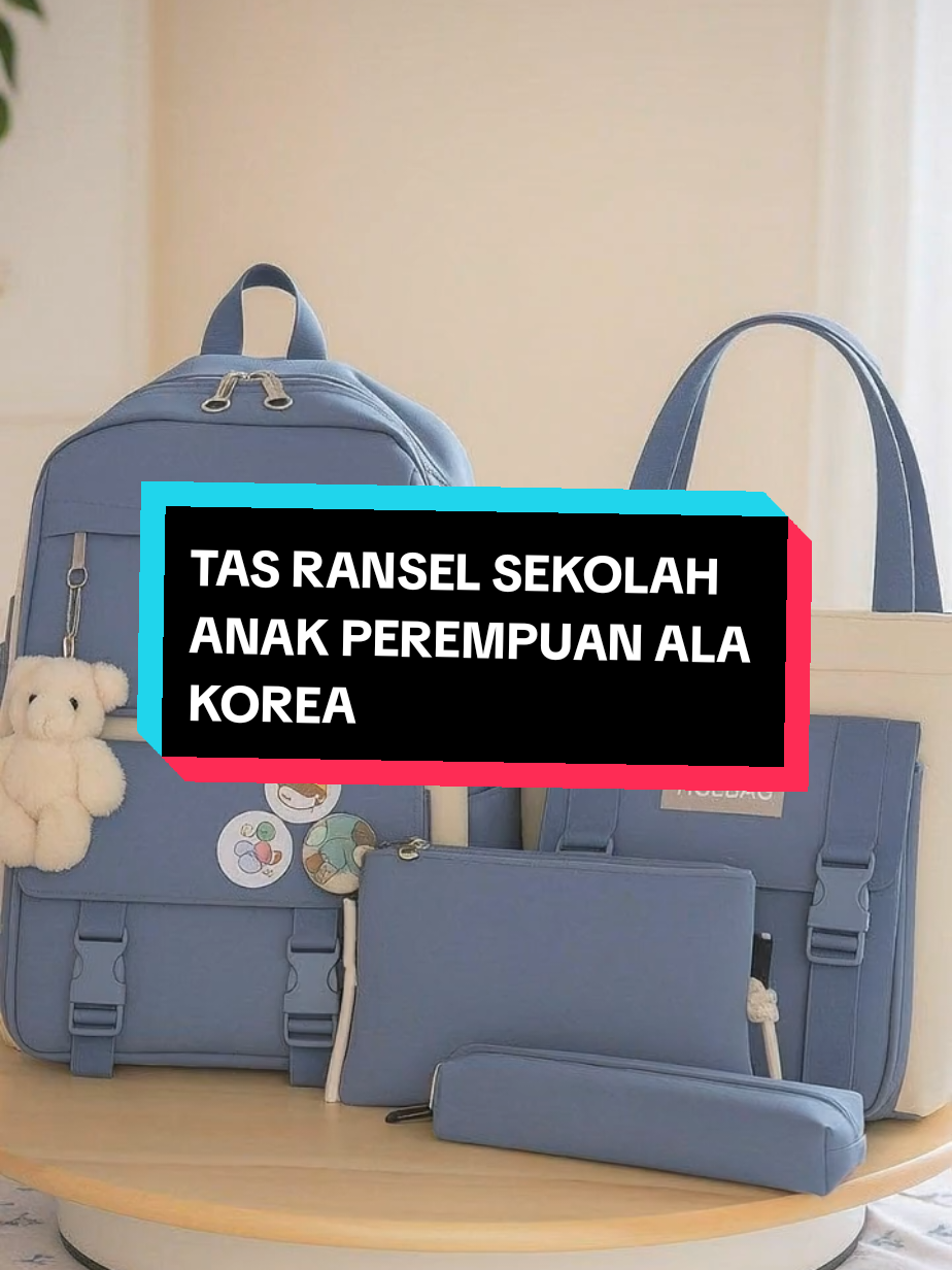 TAS RANSEL SEKOLAH ANAK PEREMPUAN ALA KOREA #tas #tasmurah #tasranselsekolah #sekolah #fyp 