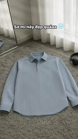 Áo Sơ Mi Nam Cổ V #xuhuong #outfit #somi 
