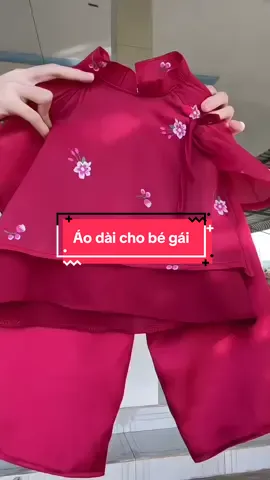 Áo dài cho bé chúc Tết 2026#xuhuong #xuhuongtiktok #aodaichobegai 