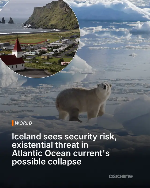 A potential collapse of the Atlantic Meridional Overturning Circulation (AMOC) could trigger a modern-day ice age, with winter temperatures across Northern Europe plummeting to new cold extremes, bringing far more snow and ice. #news #COP30 #Iceland #Atlantic #ClimateChange 📸: Reuters
