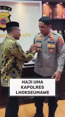 Haji Uma Ucapkan Selamat Kepada Kapolres Lhokseumawe dan Jajarannya  #hajiuma #polri #polreslhokseumawe 
