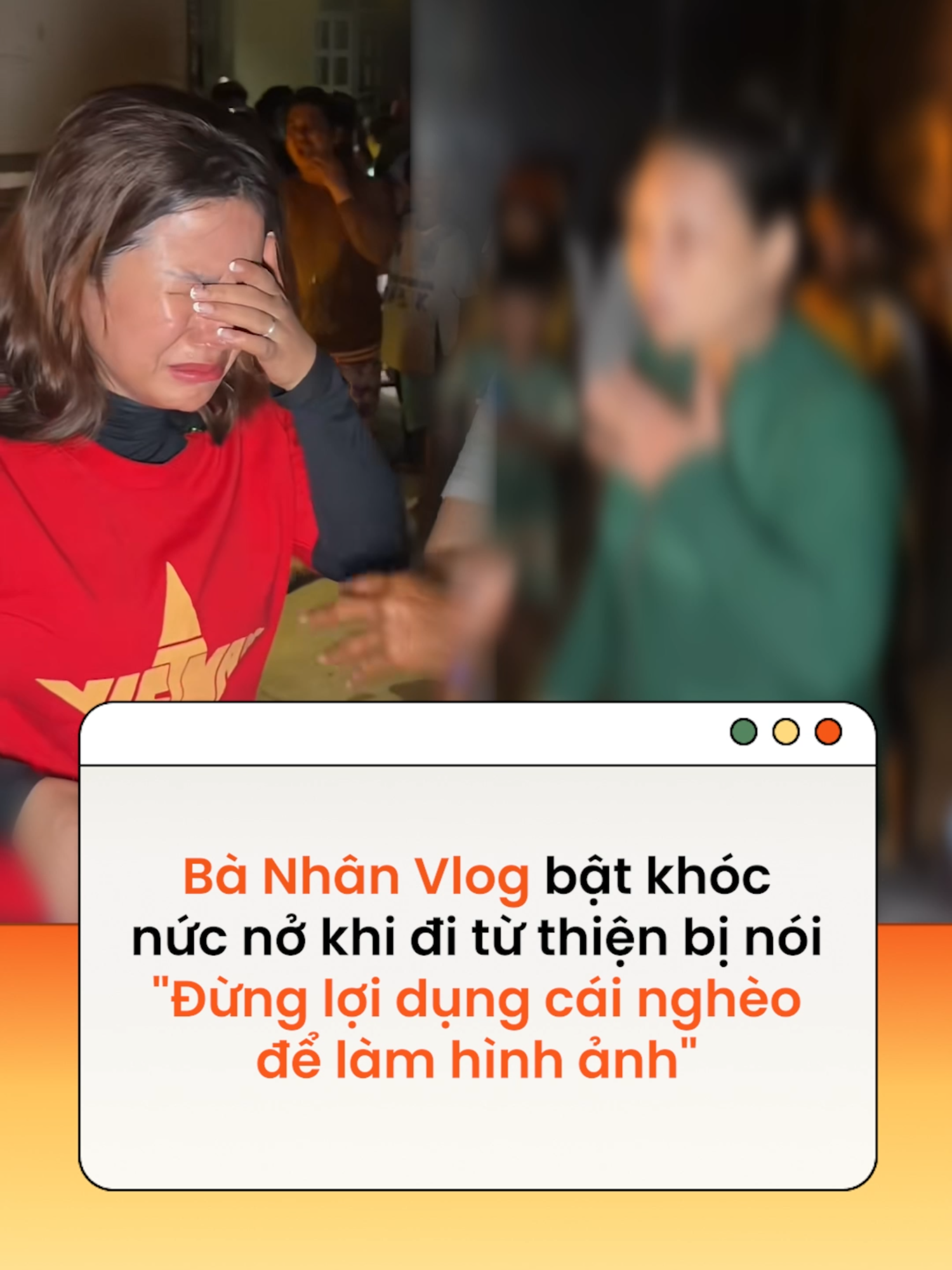 Theo đó, Bà Nhân Vlog đi làm từ thiện nhưng do một số vấn đề phát sinh dẫn đến những người dân có tên trong danh sách được phát quà phải đợi nhiều tiếng vẫn chưa nhận được quà #news #amm