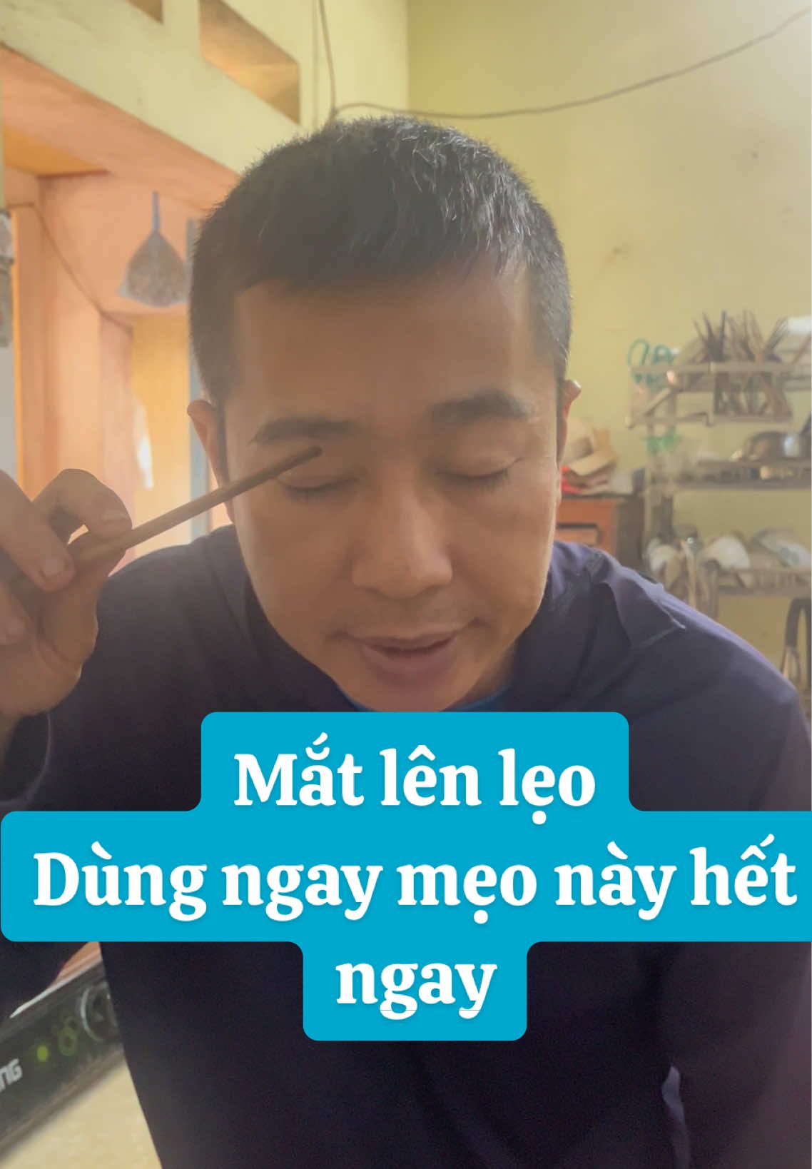 Mắt lên lẹo đẽo lá khoai mai hết ngay. #leomat #matlenleo 