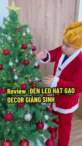 Trang trí cây thông phải dừng đèn led hạt gạo này nha các bác 🥰#trangtrinoel #caythongnoel #denledtrangtri #denledhatgao #trungnhacua 