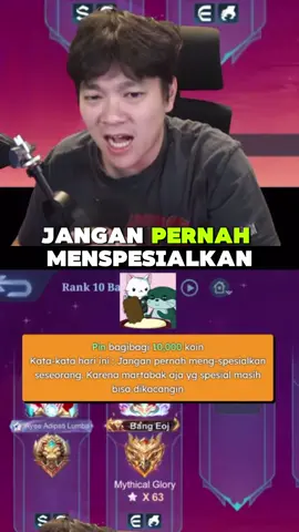 Kata-kata hari ini #mlbb #mlbbcreatorcamp #jonathanliandi 
