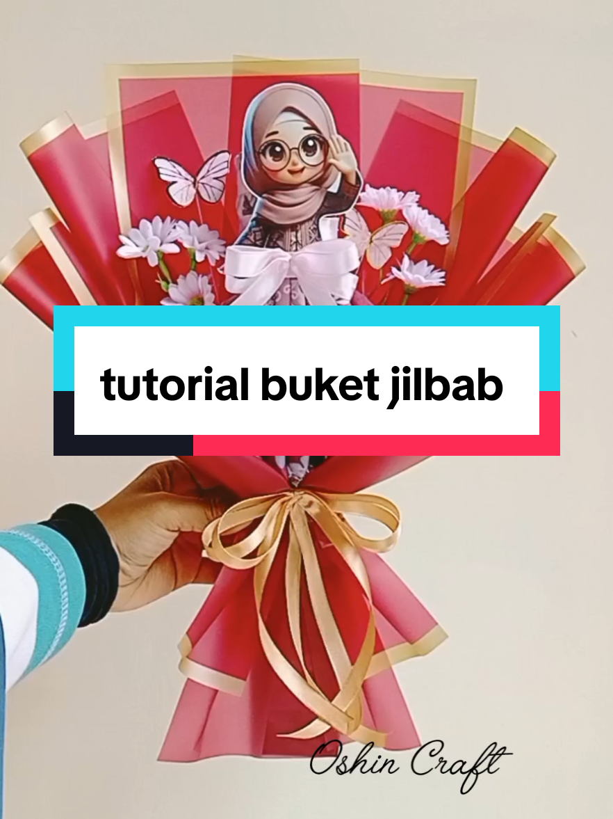 cara melipat jilbab bentuk gaun yang lagi viral #buketjilbab #bukethariguru #tutorialbuket #DIY #buketboyolali 