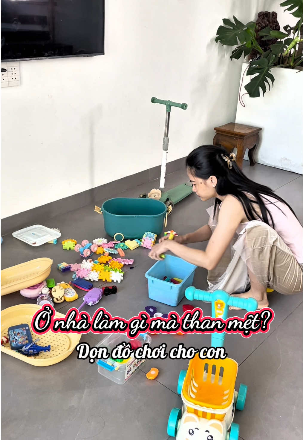 Ở nhà làm gì mà than mệt? #dondepnhacua #nauan #noitro #mebimsua #viral  