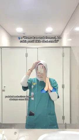padahal kita sendiri jarang langsung minum obat 🙏🏻 #farmasi #pharmacy #pharmacist #fypage 