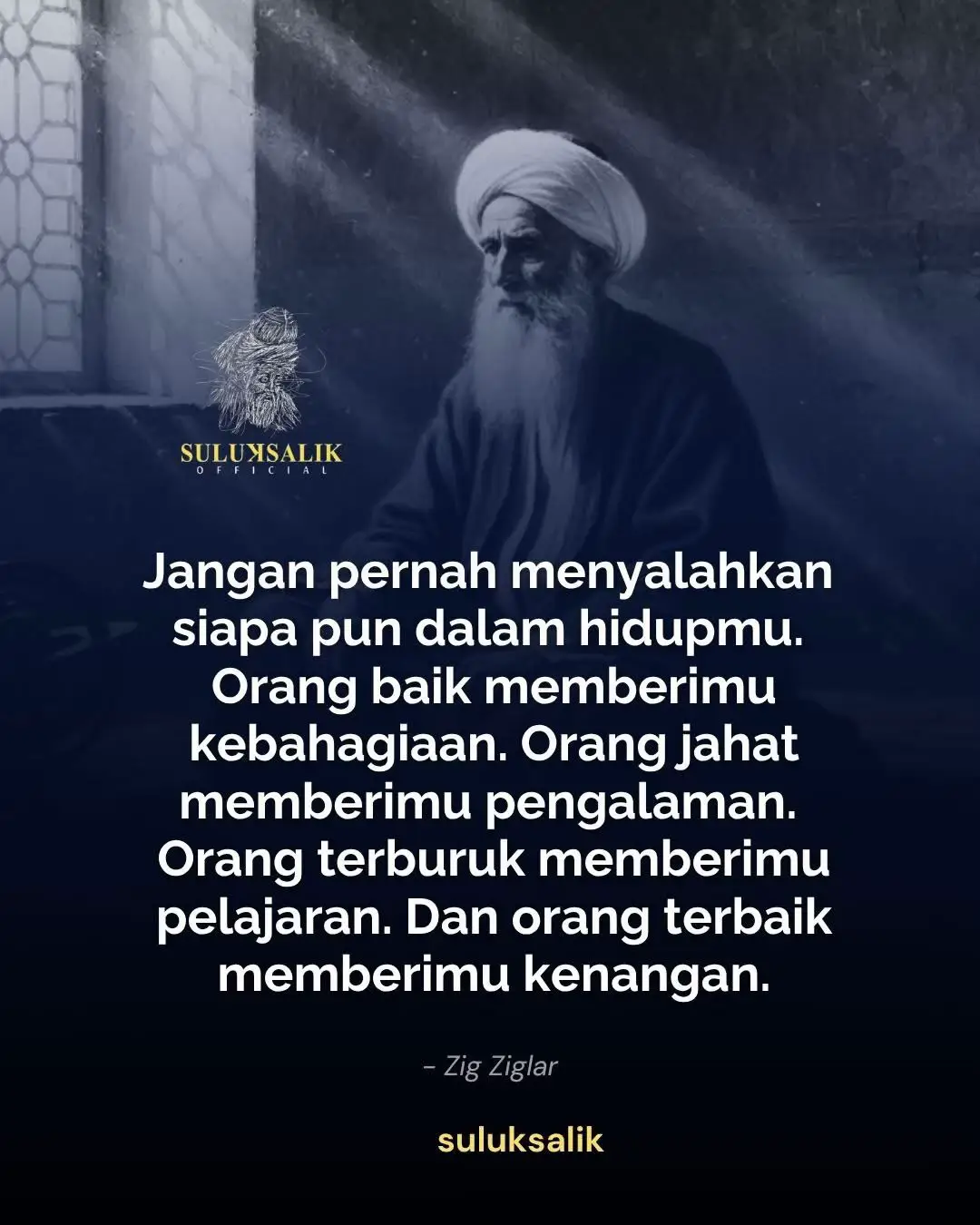 Kutipan ini mengajarkan kita untuk melihat setiap pengalaman hidup dengan kacamata yang lebih bijak. Dalam perjalanan hidup, kita akan bertemu berbagai macam orang — ada yang datang membawa kebahagiaan, ada yang menorehkan luka, ada pula yang meninggalkan pelajaran berharga. Setiap pertemuan bukan kebetulan, melainkan bagian dari proses yang membentuk siapa diri kita hari ini. Orang baik memberi kita kehangatan dan rasa syukur. Mereka mengingatkan bahwa kebaikan itu nyata dan layak dijaga. Sebaliknya, orang jahat atau yang menyakiti kita memberi pengalaman yang membuka mata, mengajarkan batas, serta memperkuat hati agar lebih tegas dalam menjaga diri. Bahkan dari yang terburuk sekalipun, kita belajar untuk bertahan dan tumbuh. Sementara itu, orang terbaik — mereka yang hadir dengan tulus — memberi kenangan yang menetap dalam hati. Mereka mungkin tak selalu bersama, tapi jejaknya membentuk cara kita mencintai, memaafkan, dan memahami hidup. Karena pada akhirnya, hidup bukan tentang menyalahkan siapa pun, tetapi tentang memetik makna dari setiap pertemuan.  #patriotism
