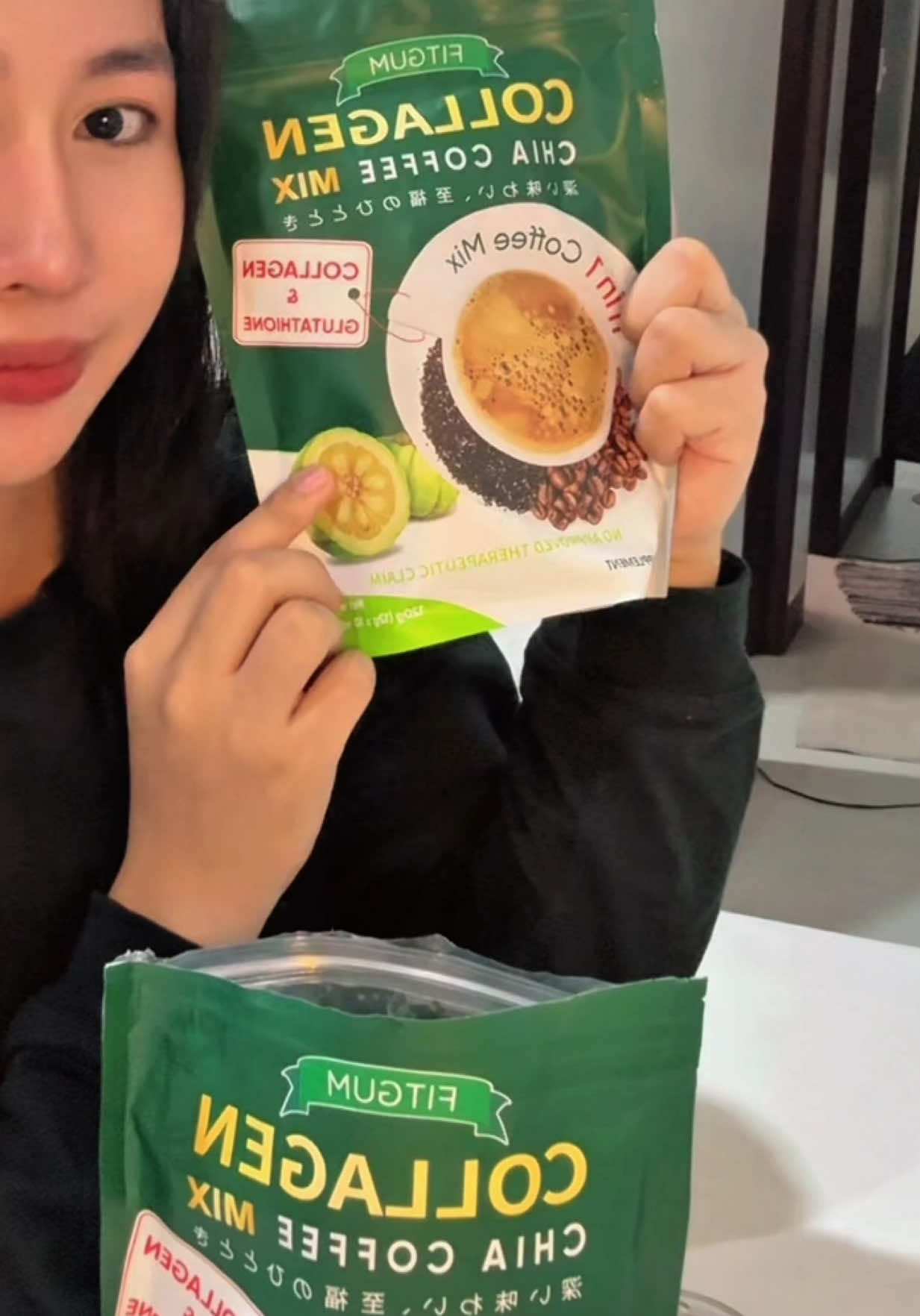 holy grail✨#fitgum #chiacoffee #fitgumcollagenchiacoffee #coffee #healthy 