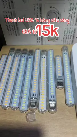 [TRỢ GIÁ TỐT] Thanh đèn led mini 16 bóng siêu sáng cắm cổng USB thích hợp để bàn học đọc sách đầu giường. #ledusb  #denledusbmini  #xuhuong #trend  #fypシ゚ 