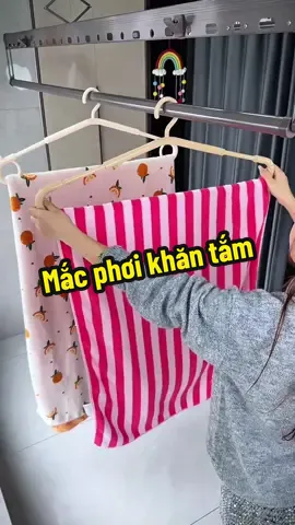 Giải quyết ngay nỗi lo khăn tắm to phơi lâu khô. #khotienich123 #giadungthonhminh #giadungtienich #tienich 