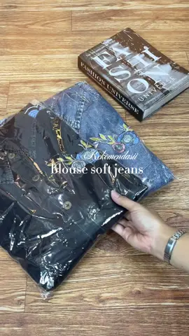 Yuna blouse soft jeans terbaru✨🖇️ #blousejeans #blousebordir #outfitideas #outfitinspo #fyp 