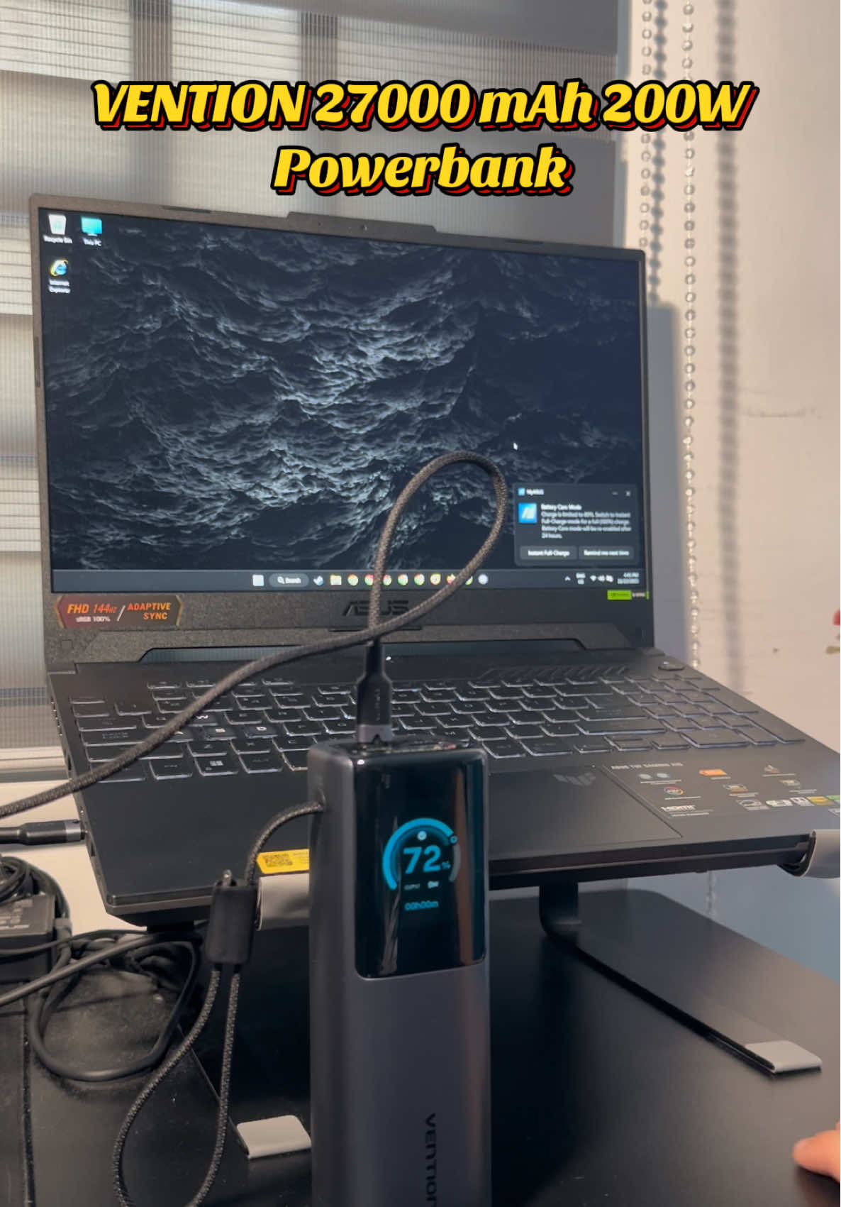 Full power on the go ⚡💪 — with the Vention 27000mAh 200W Powerbank, hindi ka mauubusan ng energy kahit saan! #fyp #TikTokMadeMeBuyIt #GadgetFinds #vention #techtok 