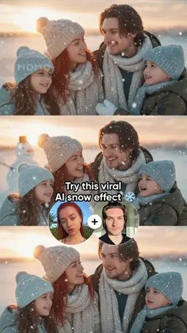 Brrrr 🥶Winter is coming!! Try the viral snow trend on Momo AI! 