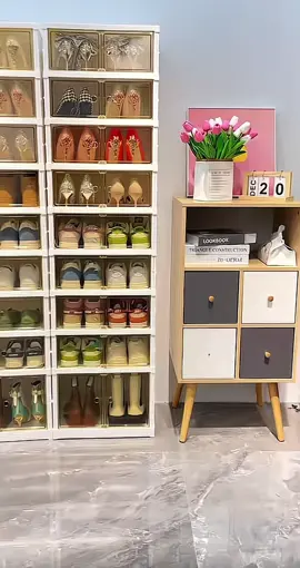 Tủ Để Giày Dép Gấp Gọn Chống Bụi Cửa Trong Suốt Mờ  3-9 Tầng Tuỳ Chọn#xuhuong #thinhhanh #giadungtienich 