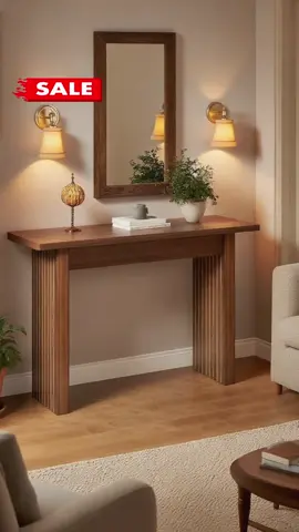 Obsessed with this fluted console — the wood texture adds so much character, and it fits perfectly behind my sofa or in the hallway. #Giratree #Giratreefurniture #ModernHome #InteriorDesign #TikTokShopBlackFriday