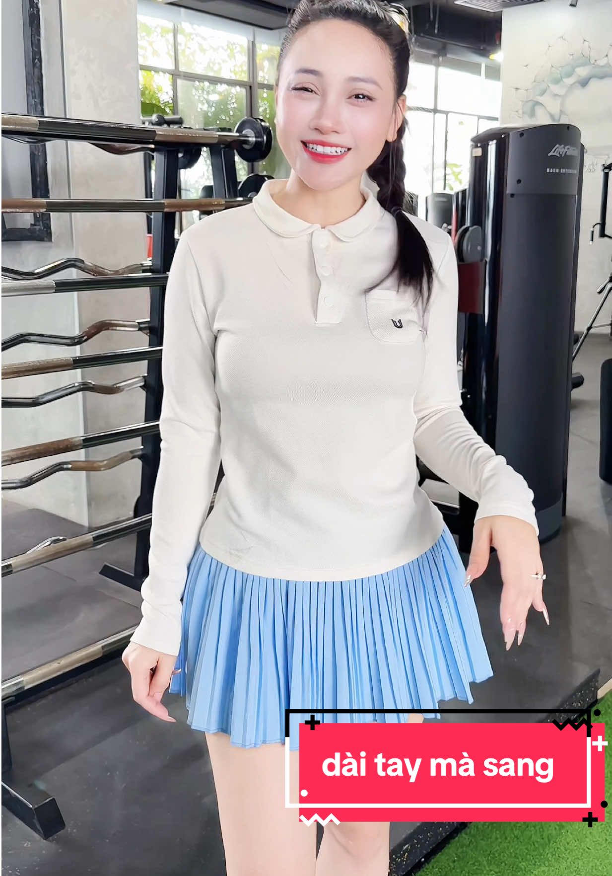 áo thun dài tay thể thao cổ sen nhà #todayuwear tui nói thiệt nó sang #xuhuong #thethao #thundaitay 