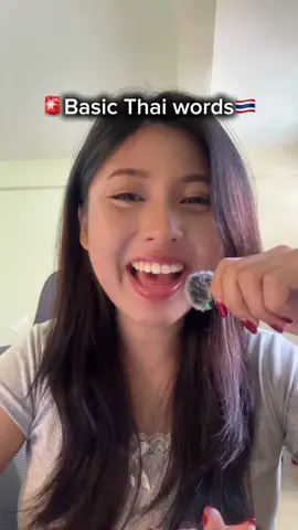 Basic Thai words🇹🇭📍#thai #thailand #learnthai #bangkok #thailanguage 