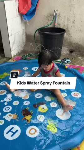 Kids Water Spray Mat Fountain Pad Sprinkler, Pet Water Spray Mat Pool Educational Play, Bpa-Free, Non-Slip Design Easy To Install Size ,Children's kindergarten toys Gift Set #poolforkids #waterfountain #kidswaterspraymatfountain 