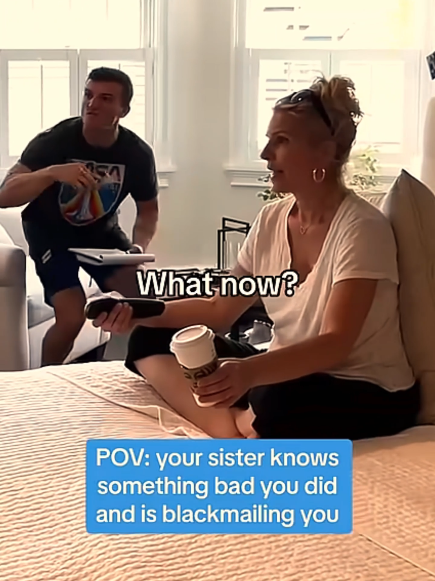 POV: Your Sister Knows You Did Something Bad and is Blackmailing You #codells #FamilyFun #sister #parents #comedyvideo