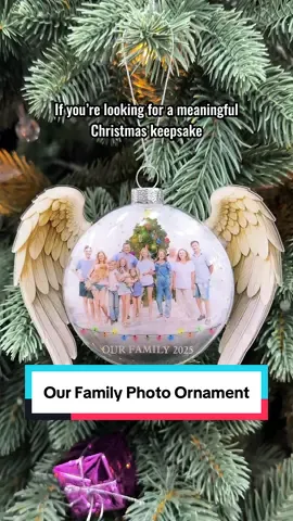 Cherish your precious family memories this Christmas with this sentimental, customizable keepsake.🎄💖