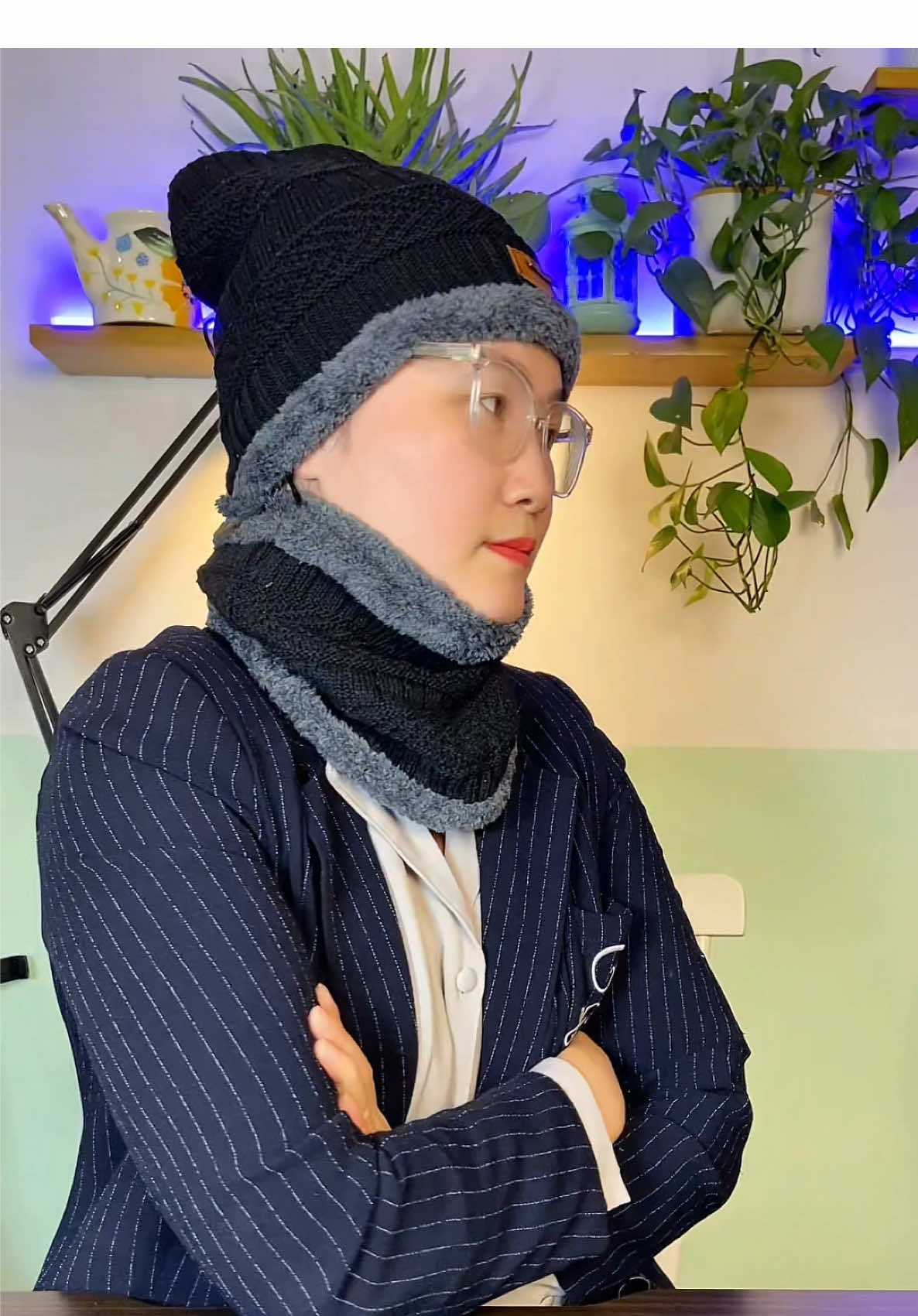 Mũ len nam nữ kèm khăn quàng cổ lót lông #mulen #khanlen #mukemkhan #mulenmuadong 