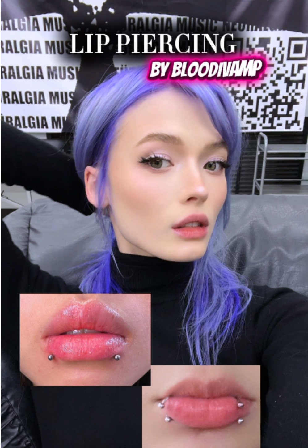Lip piercing 💝 от няшечка любимой @пирсинг/bloodivamp 