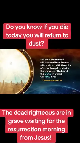 📣📣📣 Waiting for the resurrection morning from Jesus Christ! #soul #christian #ressurection #salvation #heaven 