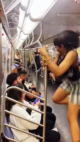 Average everyday in nyc subway #funny #funnyvideos #nyc #subway 
