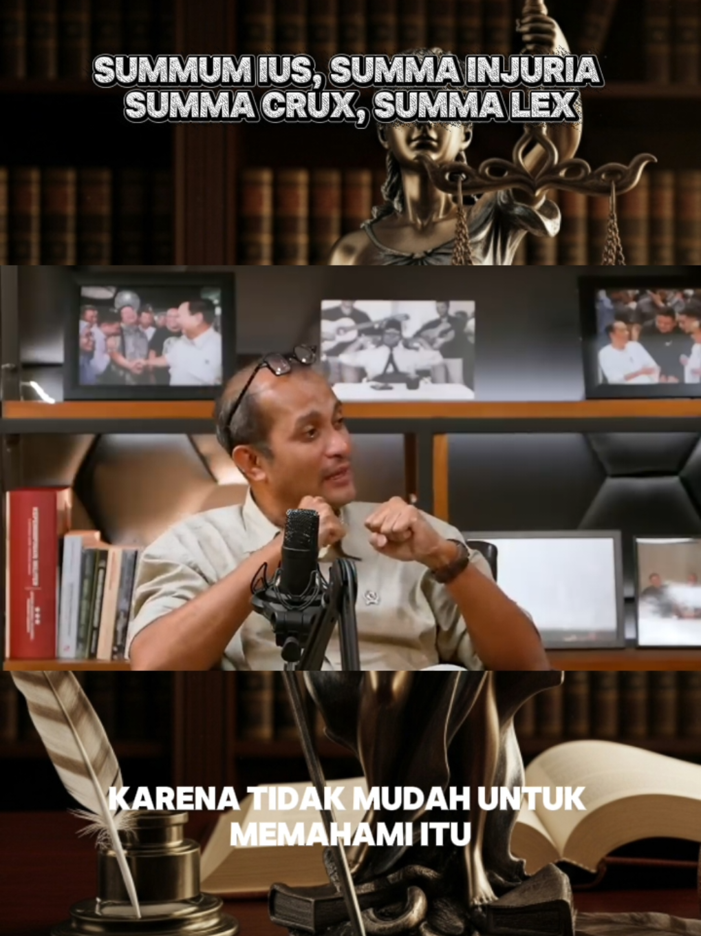 Summa Ius, Summa Injuria, Summa Crux, Summa Lex adalah salah satu Adagium hukum yang memiliki makna bahwasanya kepastian hukum. semakin pasti semakin tidak adil, begitupula sebaliknya semakin adil hukum maka semakin tidak pasti #hukum #hukumpidana #adagiumhukum #belajarhukum #pahamhukum 