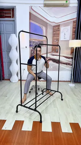 Giá treo quần áo 2 giàn thép không gỉ