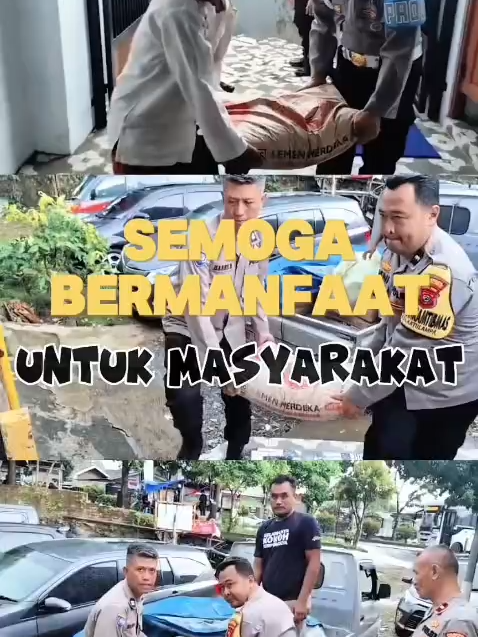 Polresta Bogor Kota menyerahkan bantuan berupa semen kepada Masjid Jami At-Toyib, Kota Bogor, sebagai bentuk kepedulian dan dukungan terhadap pembangunan sarana ibadah di lingkungan masyarakat.