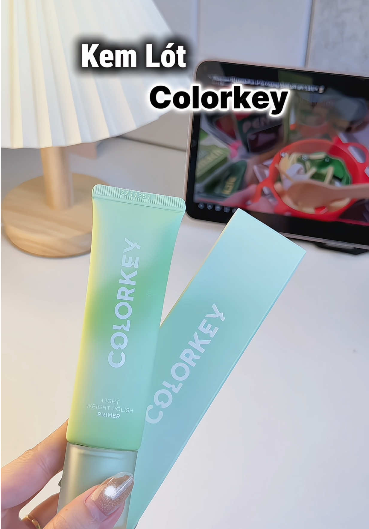 Kem lót Colorkey hiệu chỉnh màu da , nâng tông nhẹ tự nhiên, chất đẹp.  #kemlotcolorkey #colorkey 