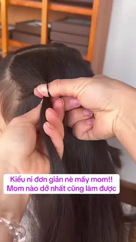 Mấy kiểu này đơn giản, 5p là xong rùi nè!! #tocxinhchobe #phukienxinh #phukienchobe #mevabe #fypシ゚ 