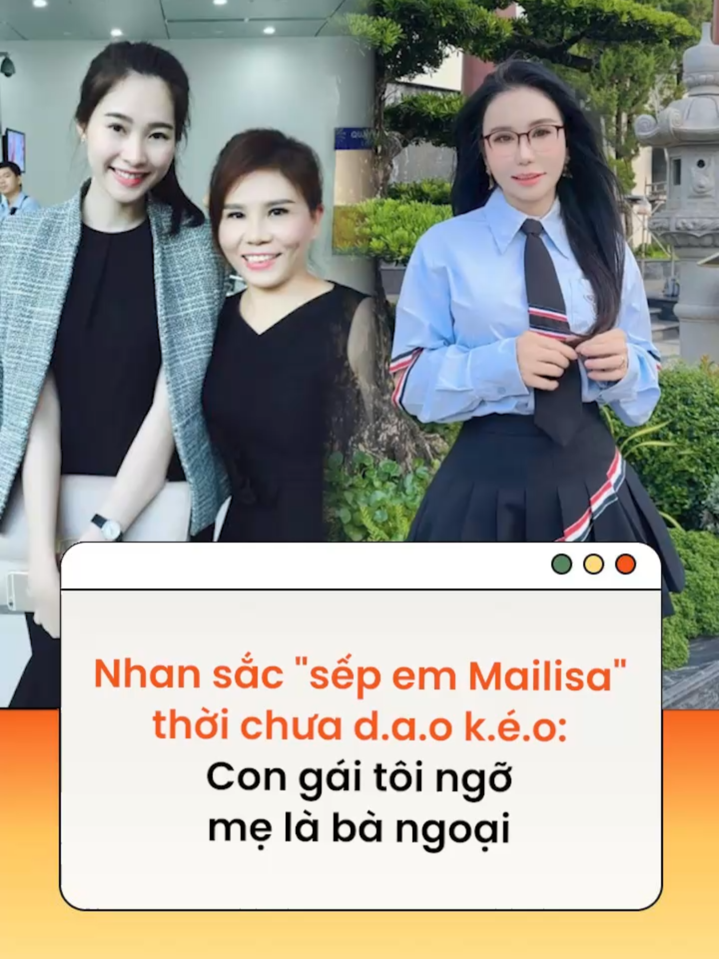 Bà chủ thẩm mỹ viện không ngại bóc trần nhan sắc trước - sau của chính mình #mailisa #tiktokgiaitri #amm  Theo Phụ Nữ Số