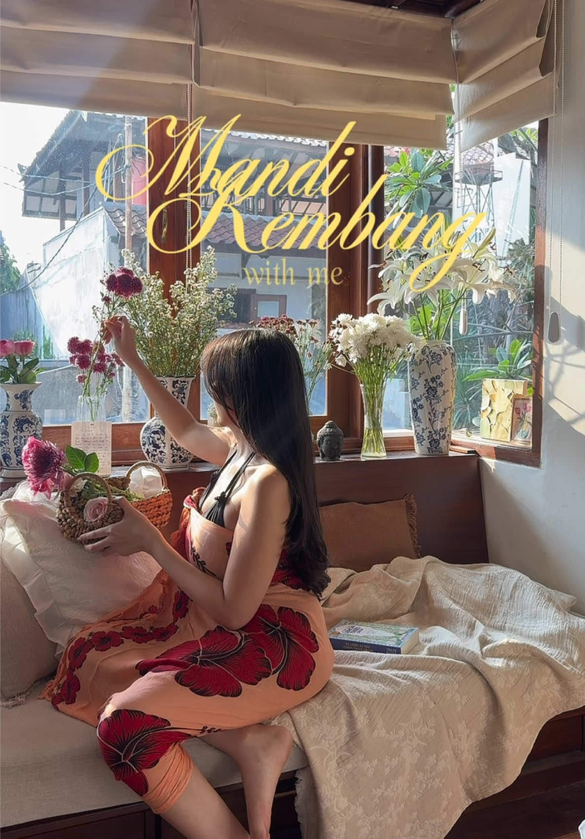 my whimsical flower bath… 🌸🌼🍃