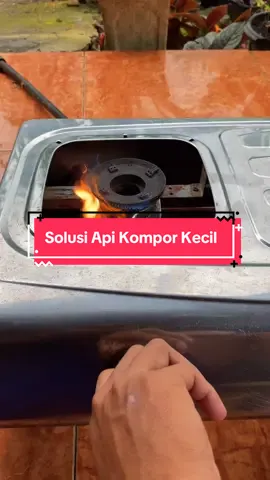Cara atasi api kompor kecil 🔥 | Kompor gas api merah jadi biru #komporgas #adtronik #kalipurwo #kuwarasan #kebumen 